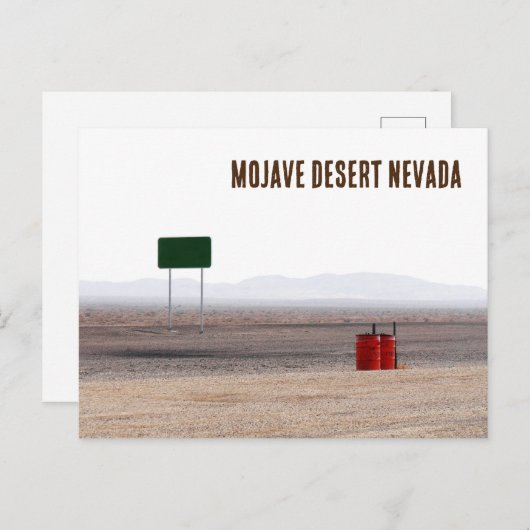 Carte Postale Désert de Mojave Nevada (Devant / Derrière)