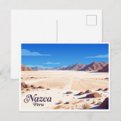 Carte Postale Désert de Nazca Pérou (Devant / Derrière)