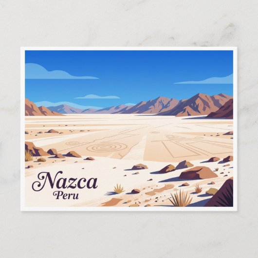 Carte Postale Désert de Nazca Pérou (Devant)