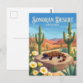 Carte Postale Désert de Sonora États-Unis (Devant / Derrière)