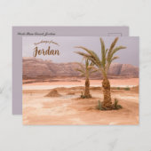 Carte Postale Désert de Wadi Rum Jordanie (Devant / Derrière)