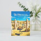 Carte Postale Désert des Pinnacles Australie (Debout devant)