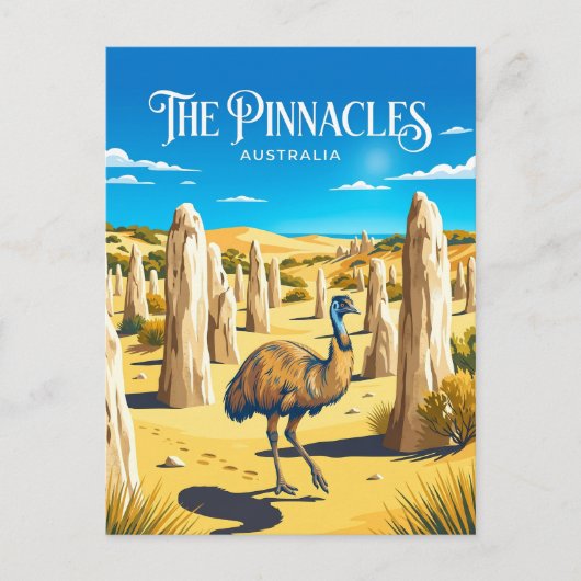 Carte Postale Désert des Pinnacles Australie (Devant)