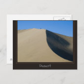 Carte Postale désert d'Ica, Pérou (Devant / Derrière)