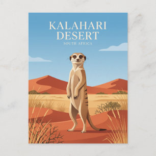 Carte Postale Désert du Kalahari Afrique du Sud