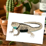 Carte Postale Desert Lizard de Spiny Reptile Animaux Nature Art<br><div class="desc">Envoyez un message à un ami ou à un membre de la famille avec ce joli lézard. Vous pouvez le customiser et ajouter du texte. Consultez ma boutique pour trouver beaucoup d'autres articles assortis et d'autres modèles!</div>