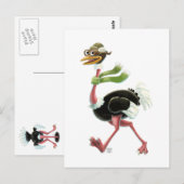 Carte Postale Desert Ostrich Runner (Devant / Derrière)