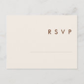 Carte Postale Désert simple | Mariage blanc naturel RSVP (Devant)