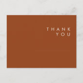 Carte Postale Désert simple | Merci Mariage en terre cuite (Devant)