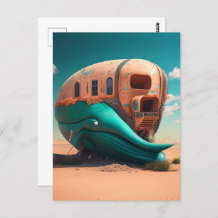 Carte Postale Desert whale house