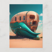 Carte Postale Desert whale house (Devant)