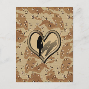 Carte Postale DesertCamo Femme manquant hommeCarte postale