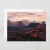 Carte Postale Déserts | Monument Valley Utah-Arizona (Devant / Derrière)
