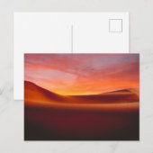 Carte Postale Déserts | Paysage désertique ondoyant (Devant / Derrière)