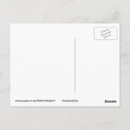 Carte postale Desidera(R)ta Word Art (Dos)