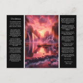 Carte Postale Desiderata Cascade : Mirror Lake Pink Sky Romance (Devant)