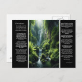 Carte Postale DESIDERATA Emerald Falls : une retraite paisible (Devant / Derrière)