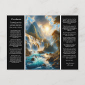 Carte Postale DESIDERATA Flux Doucement Avec Gravité (Devant)