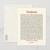 Carte postale Desiderata | Mini art Desiderata (Devant / Derrière)