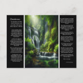 Carte Postale DESIDERATA Tranquille Cascade : la sérénité de la (Devant)