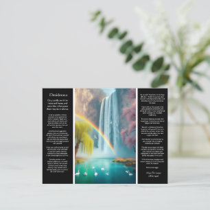 Carte Postale Desiderata Waterfall : Love's Embrace in Rainbow