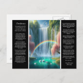 Carte Postale Desiderata Waterfall : Love's Reflection in Rainbo (Devant / Derrière)