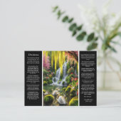 Carte Postale Desiderata Waterfall : Pool's Bloom, Gentle Breeze (Debout devant)