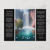 Carte Postale Desiderata Waterfall : Turquoise Pool, Rainbow's (Devant)