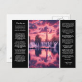 Carte Postale Desiderata Whispers of Sunset, Mirored Dreams (Devant / Derrière)