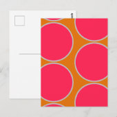 Carte postale Design abstrait Grands Cercles (Devant / Derrière)