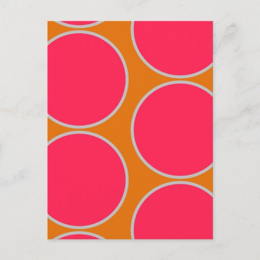 Carte postale Design abstrait Grands Cercles (Devant)