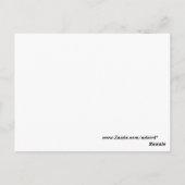 Carte Postale Design abstrait rouge et blanc sur noir (Dos)