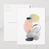 Carte Postale Design acrylique moderne (Devant / Derrière)