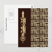 Carte Postale Design africain #1 @ Stylnic (Devant / Derrière)