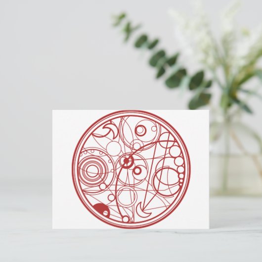 Carte Postale Design Alien rouge (Debout devant)