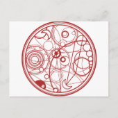 Carte Postale Design Alien rouge (Devant)