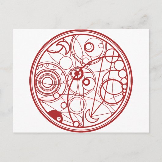 Carte Postale Design Alien rouge (Devant)