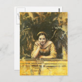 Carte Postale Design Ange Renaissance (Devant / Derrière)