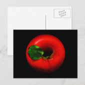 Carte Postale Design Apple rouge (Devant / Derrière)
