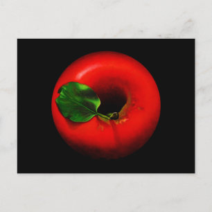Carte Postale Design Apple rouge