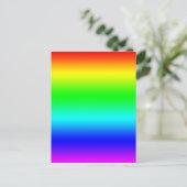 Carte Postale Design arc-en-ciel lumineux (Debout devant)