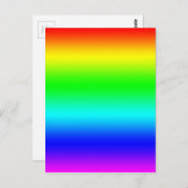 Carte Postale Design arc-en-ciel lumineux (Devant / Derrière)