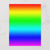 Carte Postale Design arc-en-ciel lumineux (Devant)