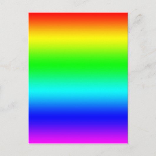 Carte Postale Design arc-en-ciel lumineux (Devant)