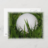 Carte postale Design Ball Golf (Devant / Derrière)