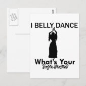 Carte Postale Design Belly Dance (Devant / Derrière)