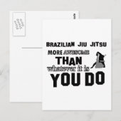 Carte Postale Design brésilien djiu jitsu (Devant / Derrière)