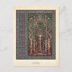 Carte postale Design Celtic Trees