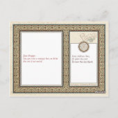 Carte postale Design Celtique Griffins (Dos)