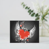 Carte Postale Design Coeur & Ailes (Debout devant)